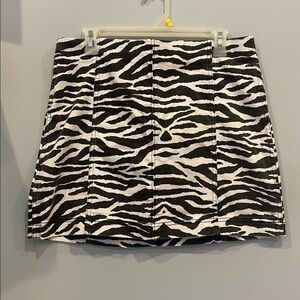 Zebra Print Mini Skirt wild fable brand size 14